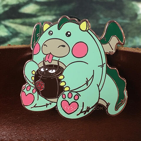 Nugget the Dragon Pin